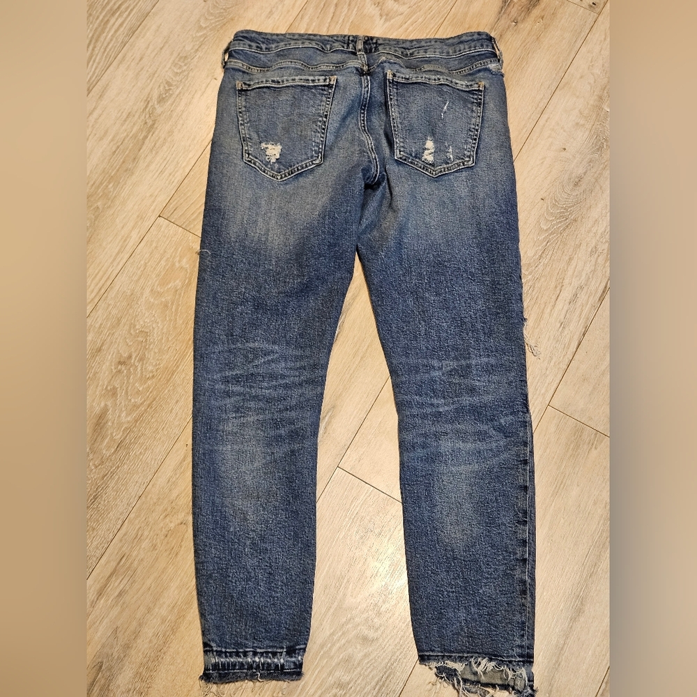 Vintage AGOLDE Lara Distressed Jeans "Badlands" Wash Women's 31 - Picture 10 of 13